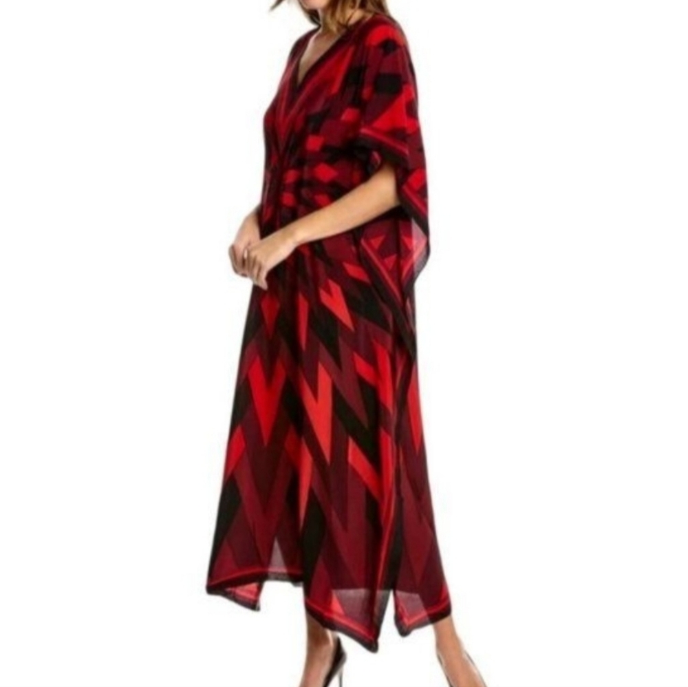 Trina Turk Silk Theodora Maxi Dress M/L
